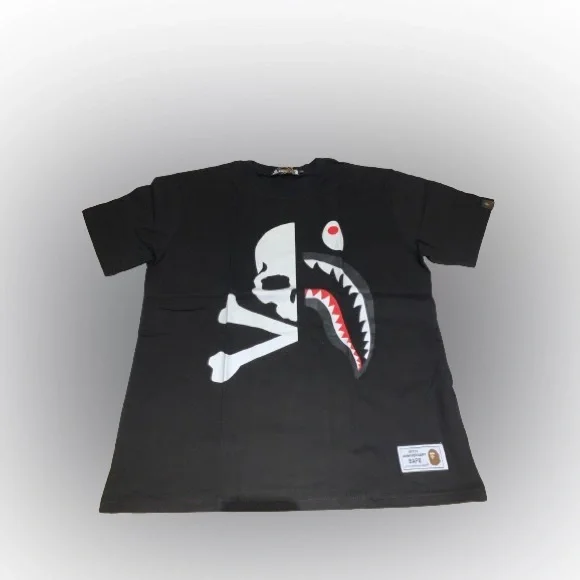 Bape half and half shirt on sale